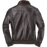 Bogotto - Aviator - Leren Motorjas - Donker Bruin - Maat 56