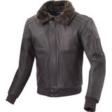 Bogotto - Aviator - Leren Motorjas - Donker Bruin - Maat 56