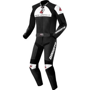 Bogotto - Losail - Motorpak - Zwart/Wit - Polyester/Buffalo Leather