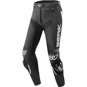 Berik Track Zwart Wit Leren Motorbroek - Maat 54 - Broek