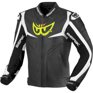 Berik - Wild Chase - Leren Motorjas - Zwart Wit