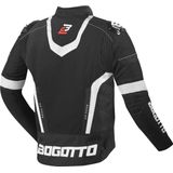 Bogotto - Boomerang - Waterdichte Motorjas - Zwart Wit