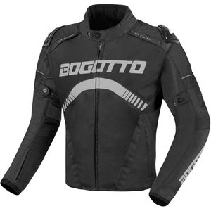 Bogotto Boomerang Waterdichte Zwart Grijs Textiele Motorjas - Maat XS - Jas