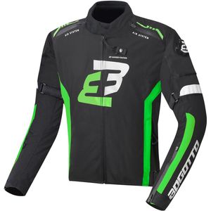 Bogotto - GPX - Waterdichte Motorjas - Zwart Groen - Textiel