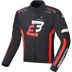 Bogotto - GPX - Waterdichte Motorjas - Zwart Rood - Textiel