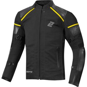 Bogotto - Blizzard-X - Waterdichte Motorjas - Zwart Geel - Textiel
