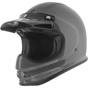 Bogotto V381 Fiberglass Grijs Motorhelm - Maat XL - Helm