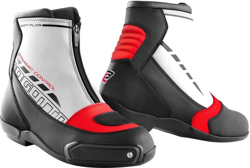 Bogotto - Lap - Motorschoenen - Wit Zwart Rood - Racelaars