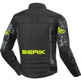 Berik - Camo Street - Waterdichte Textiele Motorjas - Zwart Geel