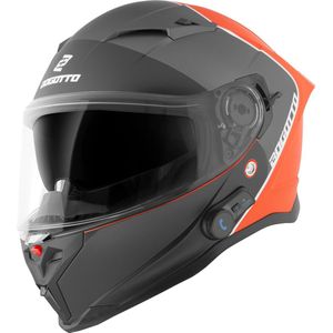 Bogotto H153 BT SPN Zwart Oranje Bluetooth Helm - Maat S - Helm