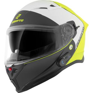 Bogotto - H153 BT SPN - Bluetooth Helm - Zwart Geel