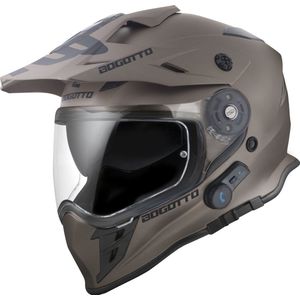 Bogotto H331 BT Bluetooth Bruin Enduro Helm - Maat S - Helm