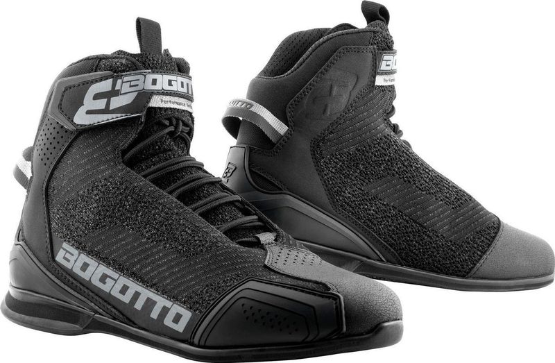 Bogotto Tokyo Geperforeerde Zwart Motorschoenen - Maat 36 - Laars