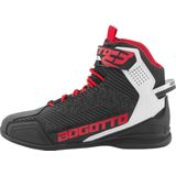Bogotto - Tokyo - Motorschoenen - Zwart Wit Rood