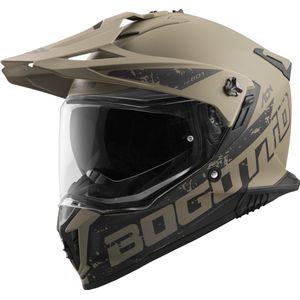Bogotto FG-601 Duo Bruin Fiberglas Enduro Helm - Maat S - Helm