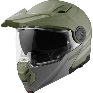 Bogotto - FG-102 Duo - Systeemhelm - Groen - Fiberglas