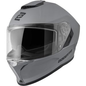 Bogotto Phantom Zwart Grijs Fiberglas Integraalhelm - Maat XXL - Helm
