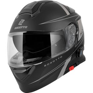 Bogotto - H271 Taog - Bluetooth Helm - Zwart - Systeemhelm