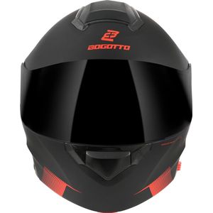 Bogotto H271 Wayke Mat Zwart Oranje Systeemhelm - Maat M - Helm