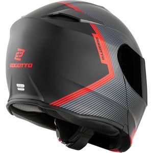 Bogotto H271 Wayke - Systeemhelm - Mat Zwart Oranje