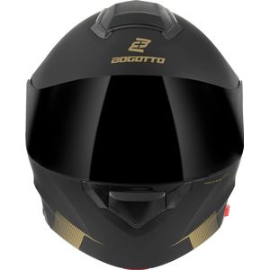 Bogotto H271 Wayke Mat Zwart Groen Systeemhelm - Maat XL - Helm