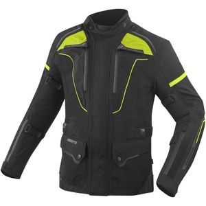 Bogotto - Shado 2in1 - Motorjas - Zwart Neon Geel - Textiel