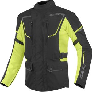 Bogotto - Azury - Motorjas - Zwart Neon Geel - Polyester
