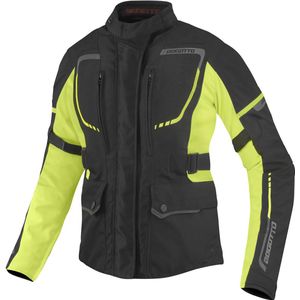 Bogotto - Azury 2in1 - Motorjas - Zwart Neon Geel - Polyester