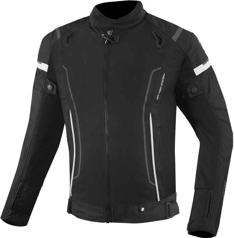 Bogotto - Vysio - Waterdichte 3in1 Motorjas - Zwart Wit - Textiel