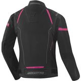 Bogotto - Vysio - Textiele Motorjas - Zwart Roze - Waterdicht - 3in1