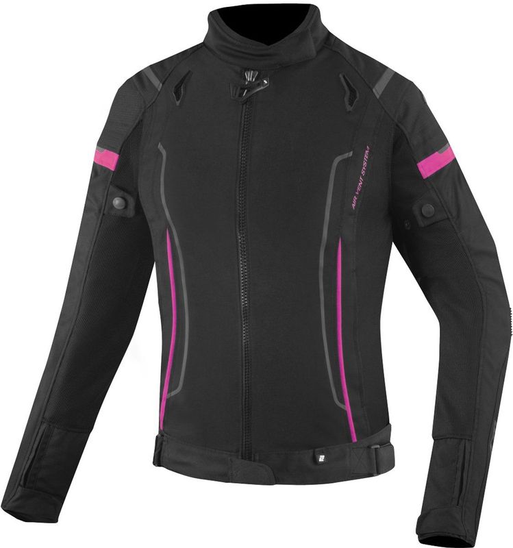 Bogotto - Vysio - Textiele Motorjas - Zwart Roze - Waterdicht - 3in1