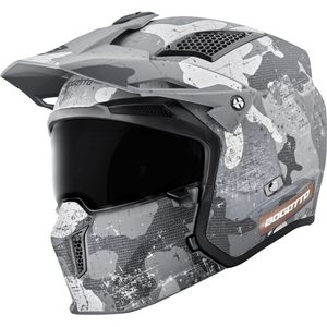 Bogotto - Radic Camo 22.06 - Motorhelm - Mat Wit