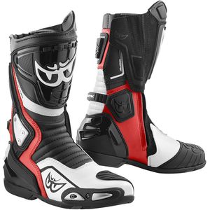 Berik - Donington - Motorlaarzen - Zwart Wit Rood