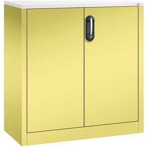 C+P ACURADO bijzetkast voor dossiers, 2 ordnerhoogtes, h x b x t = 1000 x 930 x 400 mm, zwavelgeel/zwavelgeel