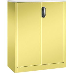 C+P ACURADO bijzetkast voor dossiers, 3 ordnerhoogtes, h x b x t = 1200 x 930 x 400 mm, zwavelgeel/zwavelgeel