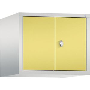 Opzetkast CLASSIC, naar elkaar toe zwenkende deuren, 2 afdelingen, afdelingsbreedte 300 mm C+P