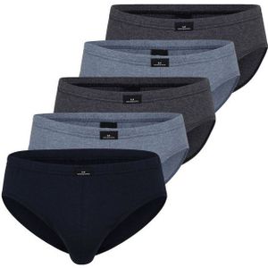 Gotzburg - 5-pack Heren Slips - Blauw/Grijs - 100% Katoen