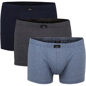 Gotzburg - Boxershorts - Blauw en Grijs - 3-Pack - Aansluitende Pasvorm, Stretch Katoen