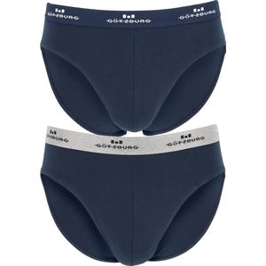 Gotzburg - Heren Slips - Donkerblauw - 2-Pack - Aansluitende Pasvorm, Stretch Katoen
