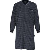 Gotzburg - Heren Nachthemd - Donkerblauw - 100% Katoen - V-hals