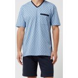 Gotzburg - Heren Shortama - Lichtblauw - V-hals