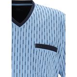 Gotzburg - Heren Nachthemd - Lichtblauw - V-hals - Katoen