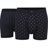 Gotzburg heren boxer lang met gulp (1-pack), donkerblauw