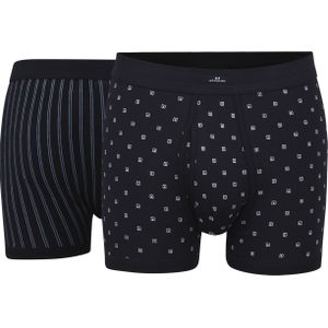 Gotzburg - Heren Boxer Lang - Donkerblauw - Met Gulp - 1-pack