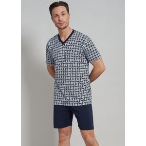 Gotzburg - Heren Shortama - Blauw - Korte Broek en Shirt met Korte Mouwen
