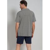 Gotzburg - Heren Shortama - Middenblauw - Korte Broek + Shirt met Korte Mouwen