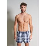 Gotzburg - Boxershorts - Donkerblauw - Geweven Wijd Model met Gulp - 2-pack