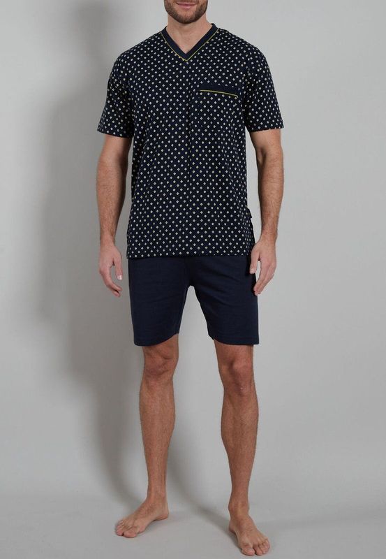 Gotzburg - Heren Shortama Set - Korte Broek + Shirt - Natuurlijke Materialen