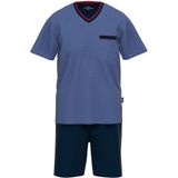Tom Tailor - T-shirt - 630 Blue - Ronde Hals - 100% Katoen