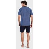 Tom Tailor - T-shirt - 630 Blue - Ronde Hals - 100% Katoen